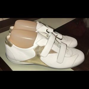 Prada athletic shoes size 9 1/2 White AUTH